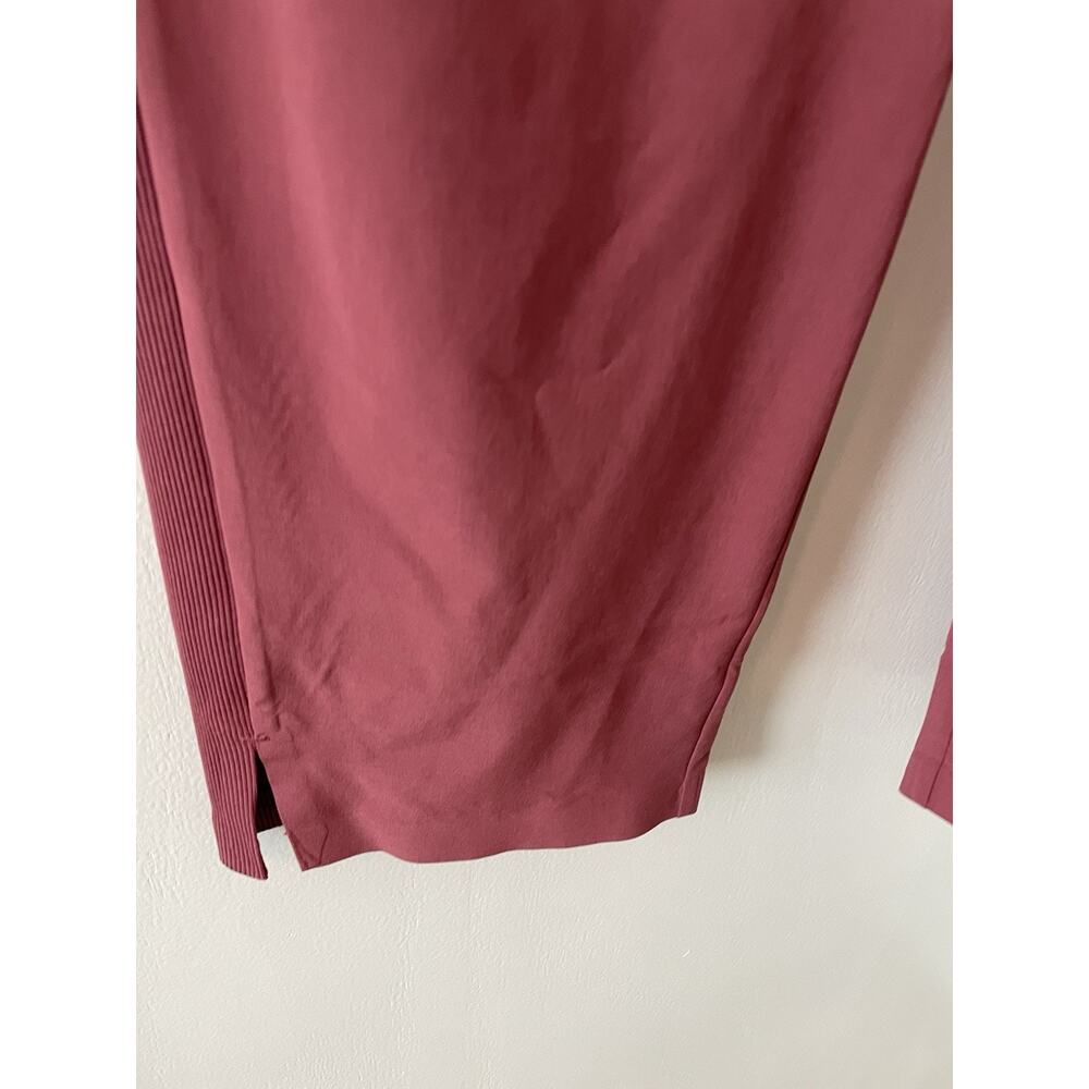 Athleta Brooklyn Mid Rise Ankle Pants Women 16 Rose Mauve Featherweight 0077 - Picture 4 of 8